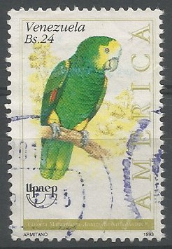 Yellow-shouldered parrot: The species's island populations appear to fluctuate, but total around 2,000 on Margarita, around 100 on Blanquilla and 400-450 on Bonaire.  The mainland population probably numbers in the hundreds, although it has been suggested that it may number over 5,000. The total population is therefore likely to number between 2,590 and 8,470 individuals. (The IUCN Red List, 2017)