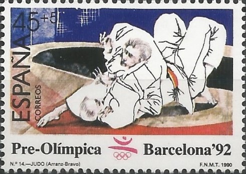 Eduardo Arranz Bravo; postage stamp designer: judo