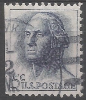 5 cents George Washington (booklet: cut left)